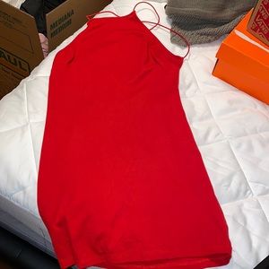 Little Red Petite dress open back